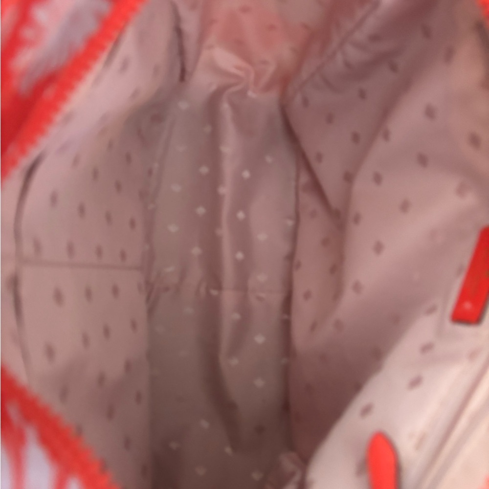 Kate Spade New York Jae Floral Wild Blossom Orange Large Tote Bag NWOT - Picture 3 of 4